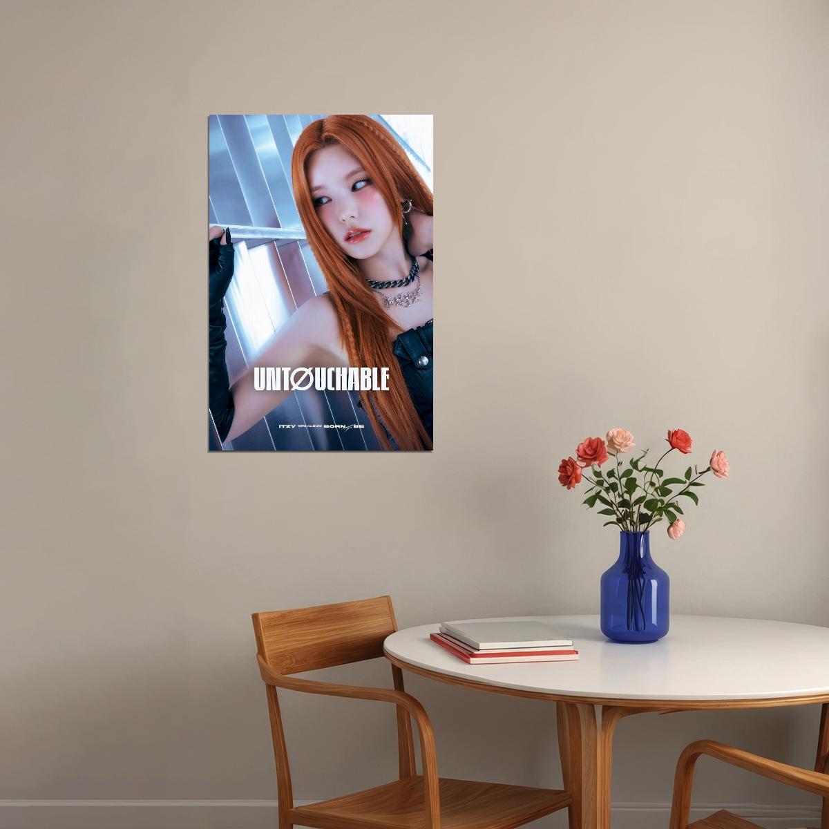 ITZY Yeji BORN TO BE Concept Photo K-pop Music Poster Grunge Aesthetic  Female Edgy Idol Fashion Print Trendy Girl Group Wall Art - xonomax