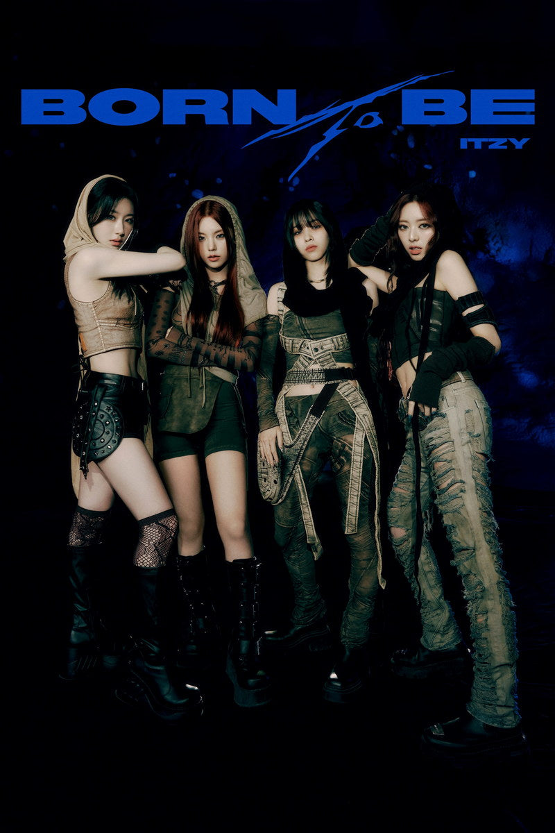 ITZY Yeji Ryujin Chaeryeong Yuna BORN TO BE Concept Group Photo K-pop Music Poster Edgy Aesthetic  Female Iconic Idol Fashion Print Trendy Girl Group Wall Art - xonomax