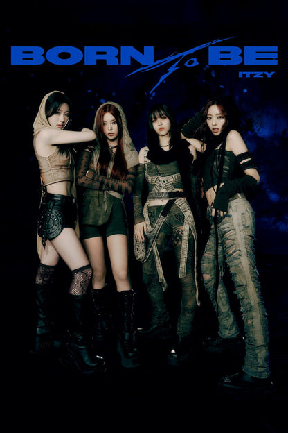 ITZY Yeji Ryujin Chaeryeong Yuna BORN TO BE Concept Group Photo K-pop Music Poster Edgy Aesthetic  Female Iconic Idol Fashion Print Trendy Girl Group Wall Art - xonomax