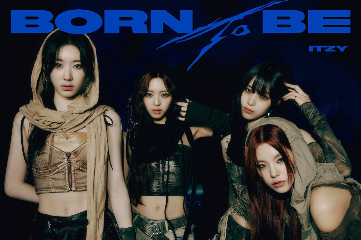 ITZY Yeji Ryujin Chaeryeong Yuna BORN TO BE Concept Group Photo K-pop Music Poster Dark Aesthetic  Female Badass Idol Fashion Print Trendy Girl Group Wall Art - xonomax