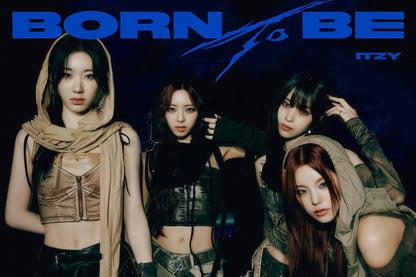 ITZY Yeji Ryujin Chaeryeong Yuna BORN TO BE Concept Group Photo K-pop Music Poster Dark Aesthetic  Female Badass Idol Fashion Print Trendy Girl Group Wall Art - xonomax