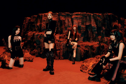 ITZY Yeji Ryujin Chaeryeong Yuna BORN TO BE Concept Photo K-pop Music Poster Dark Femme Aesthetic  Female Bold Idol Fashion Print Trendy Girl Group Wall Art - xonomax