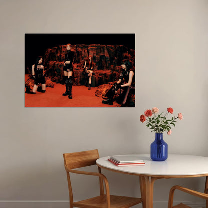 ITZY Yeji Ryujin Chaeryeong Yuna BORN TO BE Concept Photo K-pop Music Poster Dark Femme Aesthetic  Female Bold Idol Fashion Print Trendy Girl Group Wall Art - xonomax