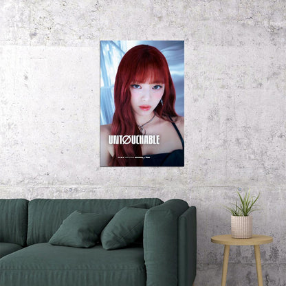 ITZY Yuna BORN TO BE Concept Photo K-pop Music Poster Dark Aesthetic  Female Badass Idol Fashion Print Trendy Girl Group Wall Art - xonomax