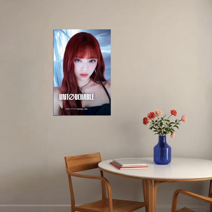 ITZY Yuna BORN TO BE Concept Photo K-pop Music Poster Dark Aesthetic  Female Badass Idol Fashion Print Trendy Girl Group Wall Art - xonomax