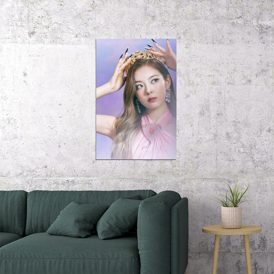 ITZY Lia CHECKMATE Concept Photo K-pop Music Poster Dreamy Royal Aesthetic  Elegant Female Korean Idol Fashion Print Trendy Girl Group Wall Art - xonomax