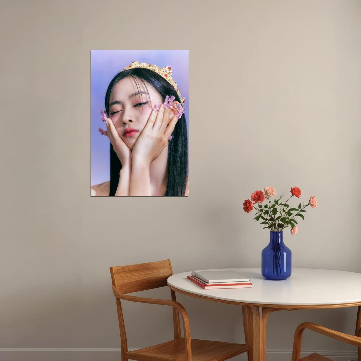 ITZY Ryujin CHECKMATE Concept Photo K-pop Music Poster Dreamy Royal Aesthetic  Elegant Female Korean Idol Fashion Print Trendy Girl Group Wall Art - xonomax
