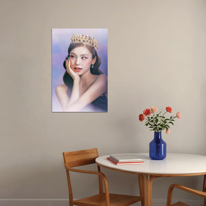 ITZY Yeji CHECKMATE Concept Photo K-pop Music Poster Dreamy Royal Aesthetic  Elegant Female Korean Idol Fashion Print Trendy Girl Group Wall Art - xonomax
