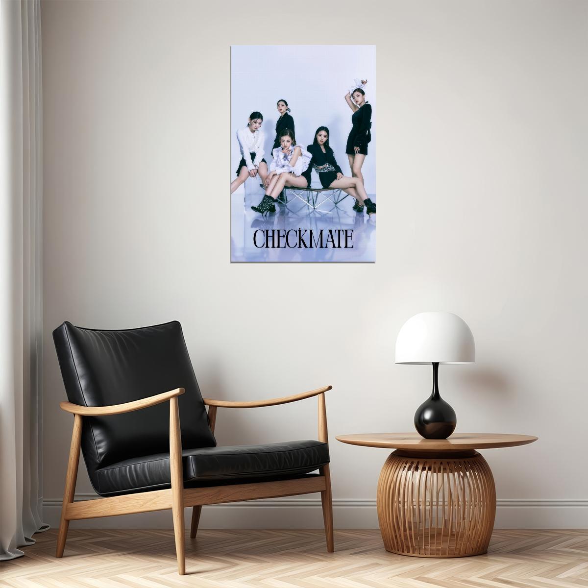 ITZY Yeji Lia Ryujin Chaeryeong Yuna CHECKMATE Concept Photo K-pop Music Poster Dreamy Aesthetic  Female Korean Idol Fashion Print Girl Group Wall Art - xonomax
