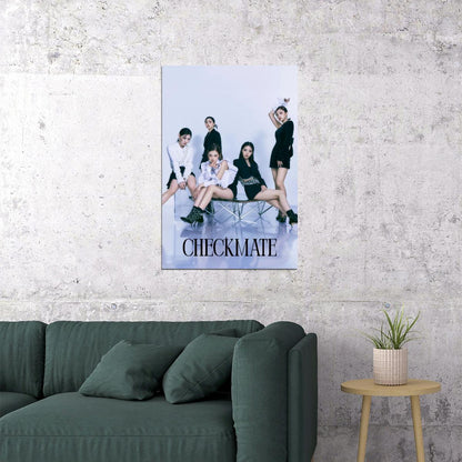 ITZY Yeji Lia Ryujin Chaeryeong Yuna CHECKMATE Concept Photo K-pop Music Poster Dreamy Aesthetic  Female Korean Idol Fashion Print Girl Group Wall Art - xonomax