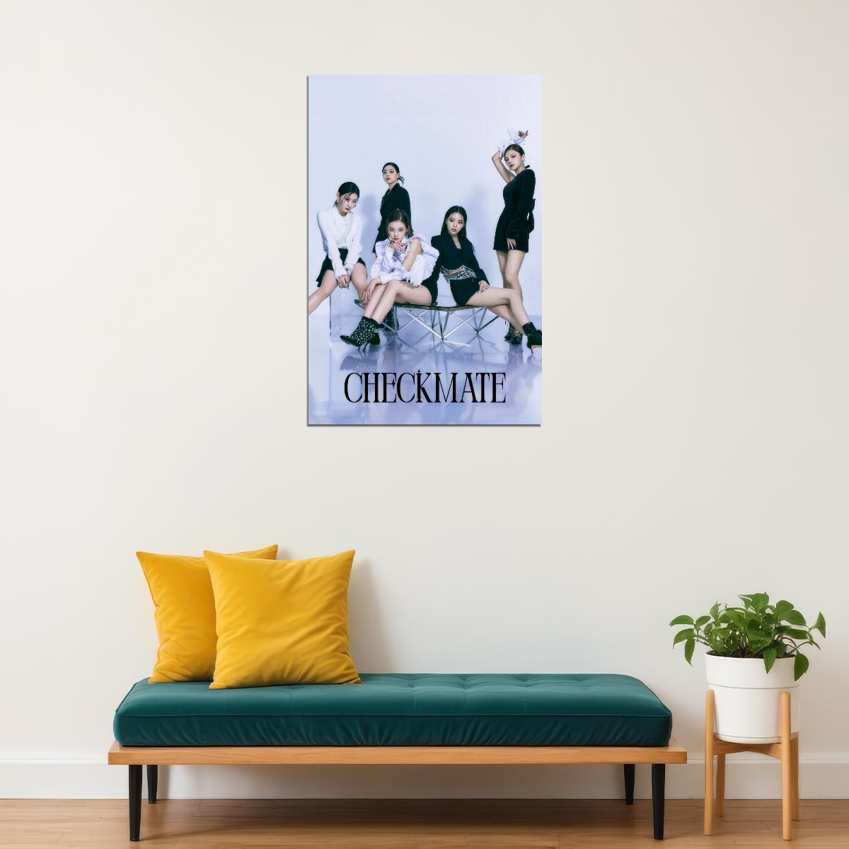 ITZY Yeji Lia Ryujin Chaeryeong Yuna CHECKMATE Concept Photo K-pop Music Poster Dreamy Aesthetic  Female Korean Idol Fashion Print Girl Group Wall Art - xonomax