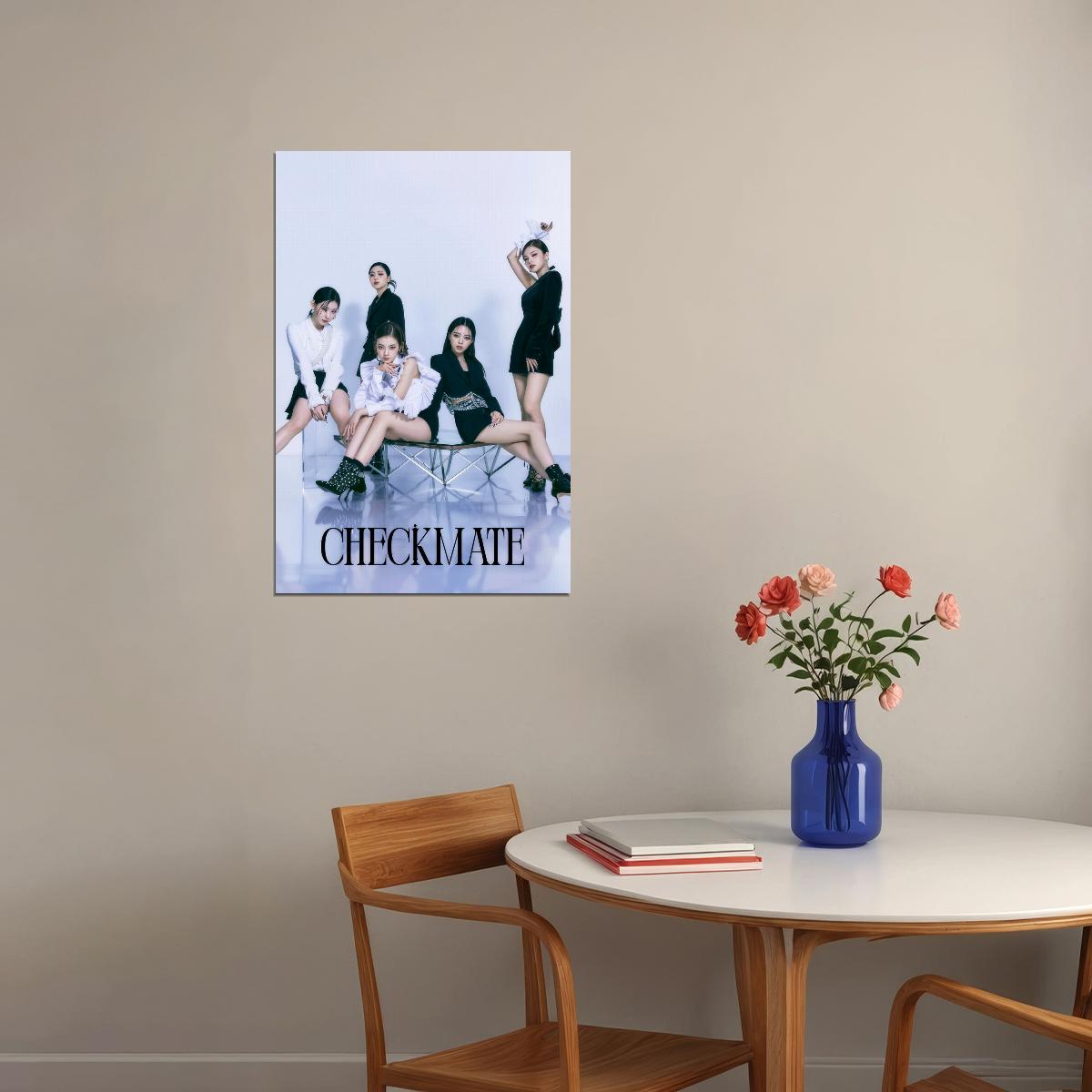 ITZY Yeji Lia Ryujin Chaeryeong Yuna CHECKMATE Concept Photo K-pop Music Poster Dreamy Aesthetic  Female Korean Idol Fashion Print Girl Group Wall Art - xonomax