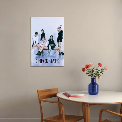 ITZY Yeji Lia Ryujin Chaeryeong Yuna CHECKMATE Concept Photo K-pop Music Poster Dreamy Aesthetic  Female Korean Idol Fashion Print Girl Group Wall Art - xonomax