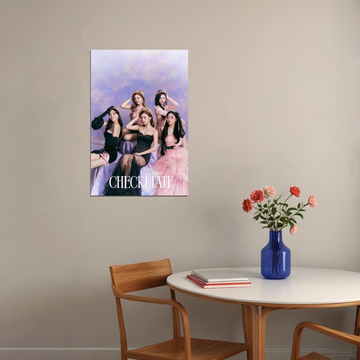 ITZY Yeji Lia Ryujin Chaeryeong Yuna CHECKMATE Concept Photo K-pop Music Poster Dreamy Aesthetic  Female Korean Idol Fashion Print Girl Group Wall Art - xonomax
