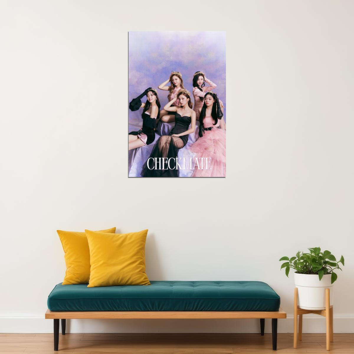 ITZY Yeji Lia Ryujin Chaeryeong Yuna CHECKMATE Concept Photo K-pop Music Poster Dreamy Aesthetic  Female Korean Idol Fashion Print Girl Group Wall Art - xonomax