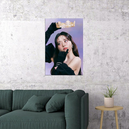 ITZY Yuna CHECKMATE Concept Photo K-pop Music Poster Dreamy Royal Aesthetic  Elegant Female Korean Idol Fashion Print Trendy Girl Group Wall Art
