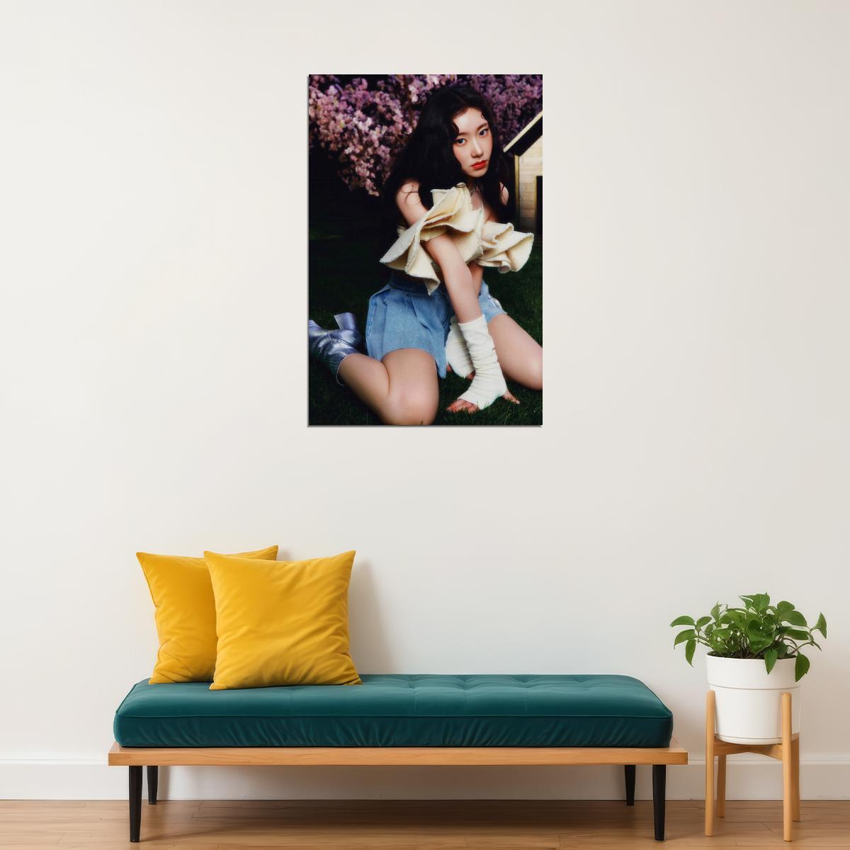 ITZY Chaeryeong GOLD Concept Photo Viral K-pop Music Poster Streetwear Aesthetic  Female Korean Idol Fashion Print Trendy Girl Group Wall Art - xonomax