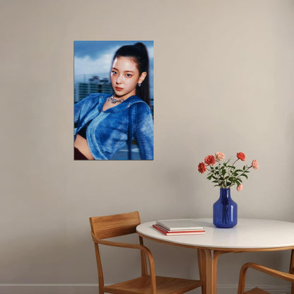 ITZY Lia GOLD Concept Photo Viral K-pop Music Poster Streetwear Aesthetic  Female Korean Idol Fashion Print Trendy Girl Group Wall Art - xonomax