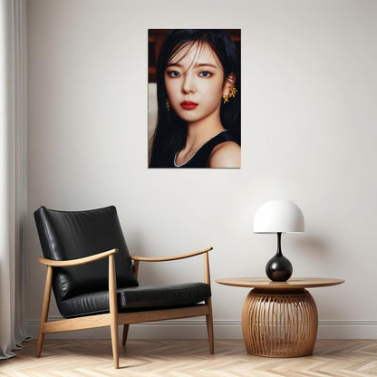 ITZY Lia GOLD Concept Photo Viral K-pop Music Poster Streetwear Aesthetic  Female Korean Idol Fashion Print Trendy Girl Group Wall Art - xonomax