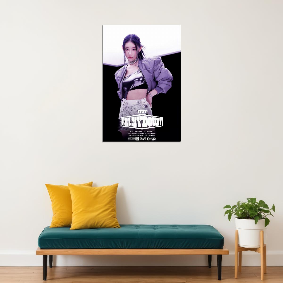 ITZY Chaeryeong KILL MY DOUBT Concept Photo K-pop Music Poster Gym Aesthetic  Female Korean Idol Fashion Print Trendy Girl Group Wall Art - xonomax