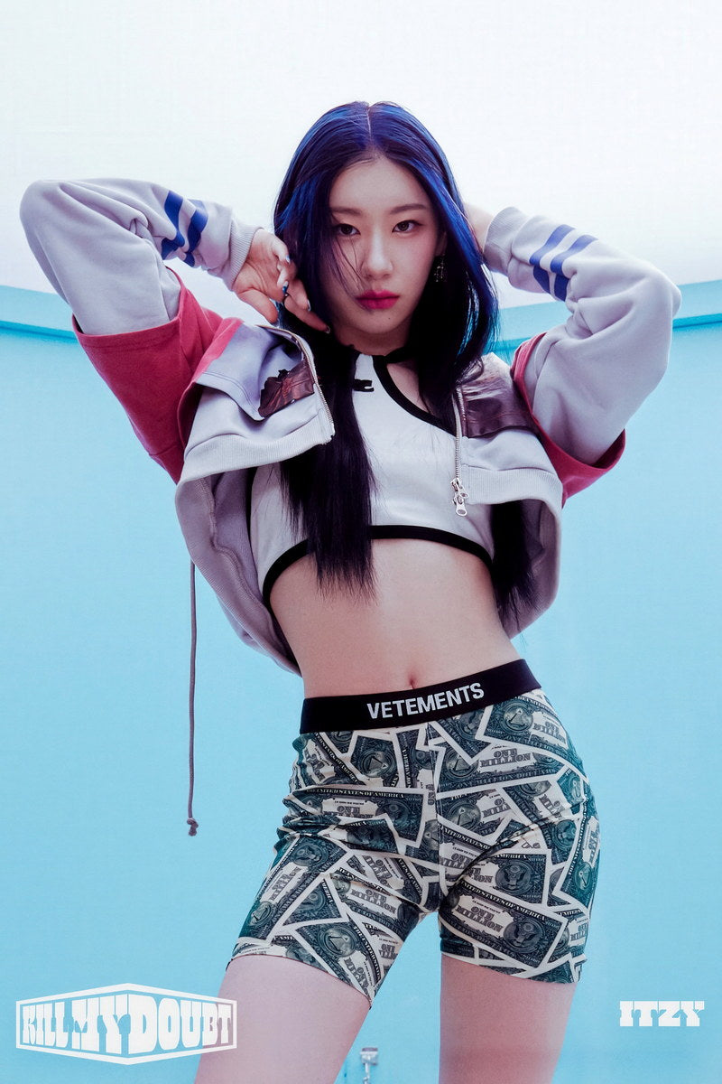 ITZY Chaeryeong KILL MY DOUBT Concept Photo K-pop Music Poster Gym Aesthetic  Female Korean Idol Fashion Print Trendy Girl Group Wall Art - xonomax