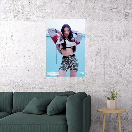 ITZY Chaeryeong KILL MY DOUBT Concept Photo K-pop Music Poster Gym Aesthetic  Female Korean Idol Fashion Print Trendy Girl Group Wall Art - xonomax