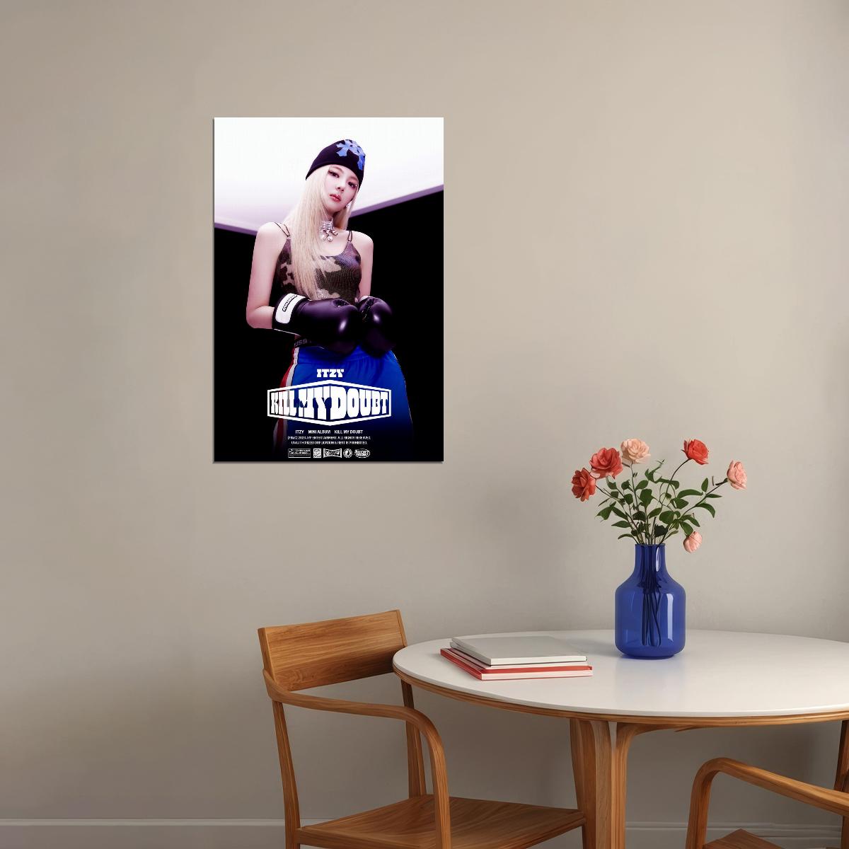 ITZY Lia KILL MY DOUBT Concept Photo K-pop Music Poster Gym Aesthetic  Female Korean Idol Fashion Print Trendy Girl Group Wall Art - xonomax