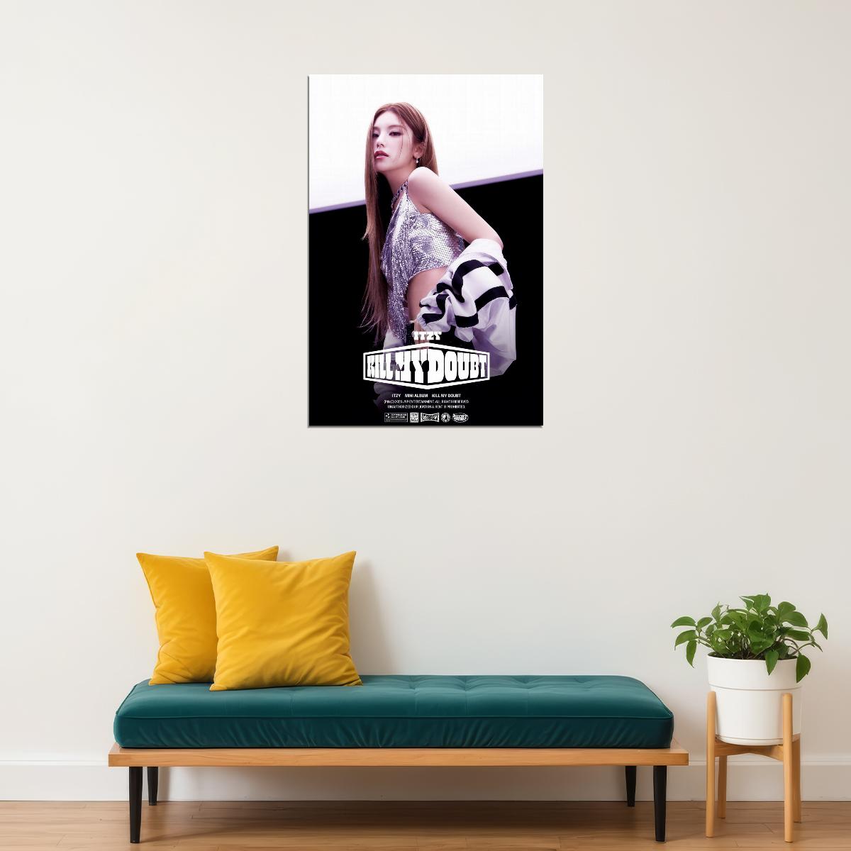 ITZY Yeji KILL MY DOUBT Concept Photo K-pop Music Poster Gym Aesthetic  Female Korean Idol Fashion Print Trendy Girl Group Wall Art