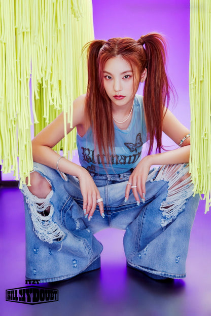 ITZY Yeji KILL MY DOUBT Concept Photo K-pop Music Poster Gym Aesthetic  Female Korean Idol Fashion Print Trendy Girl Group Wall Art