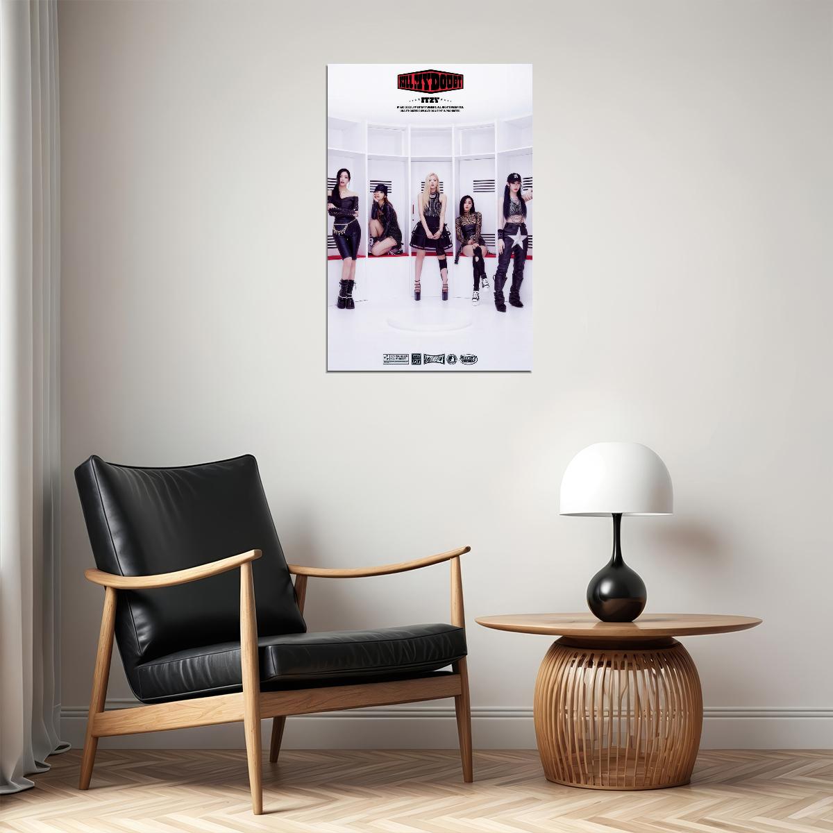 ITZY Yeji Lia Ryujin Chaeryeong Yuna KILL MY DOUBT Concept Photo K-pop Music Poster Gym Aesthetic  Female Korean Idol Fashion Print Trendy Girl Group Wall Art