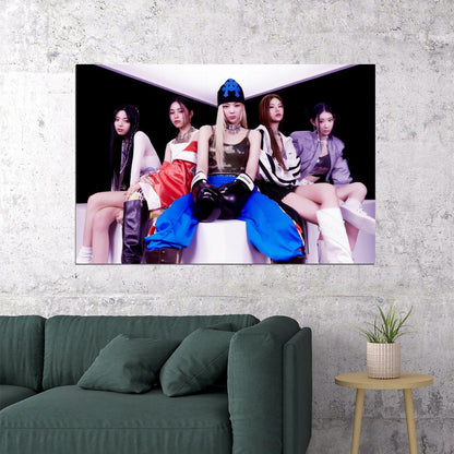 ITZY Yeji Lia Ryujin Chaeryeong Yuna KILL MY DOUBT Concept Photo K-pop Music Poster Gym Aesthetic  Female Korean Idol Fashion Print Trendy Girl Group Wall Art