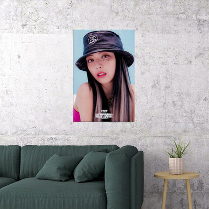 ITZY Yuna KILL MY DOUBT Concept Photo K-pop Music Poster Gym Aesthetic  Female Korean Idol Fashion Print Trendy Girl Group Wall Art - xonomax