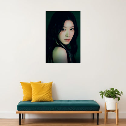 ITZY Chaeryeong Mr. Vampire Concept Photo K-pop Music Poster Dark Glamour Aesthetic  Mysterious Female Korean Idol Fashion Print Trendy Girl Group Wall Art