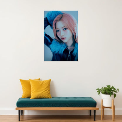 ITZY Ryujin Mr. Vampire Concept Photo K-pop Music Poster Dark Glamour Aesthetic  Mysterious Female Korean Idol Fashion Print Trendy Girl Group Wall Art