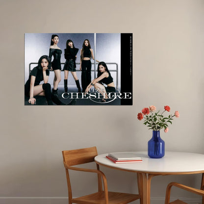 ITZY Yeji Lia Ryujin Chaeryeong Yuna CHESHIRE Photo K-pop Music Poster Dark Glamour Aesthetic  Female Korean Idol Fashion Print Trendy Girl Group Wall Art