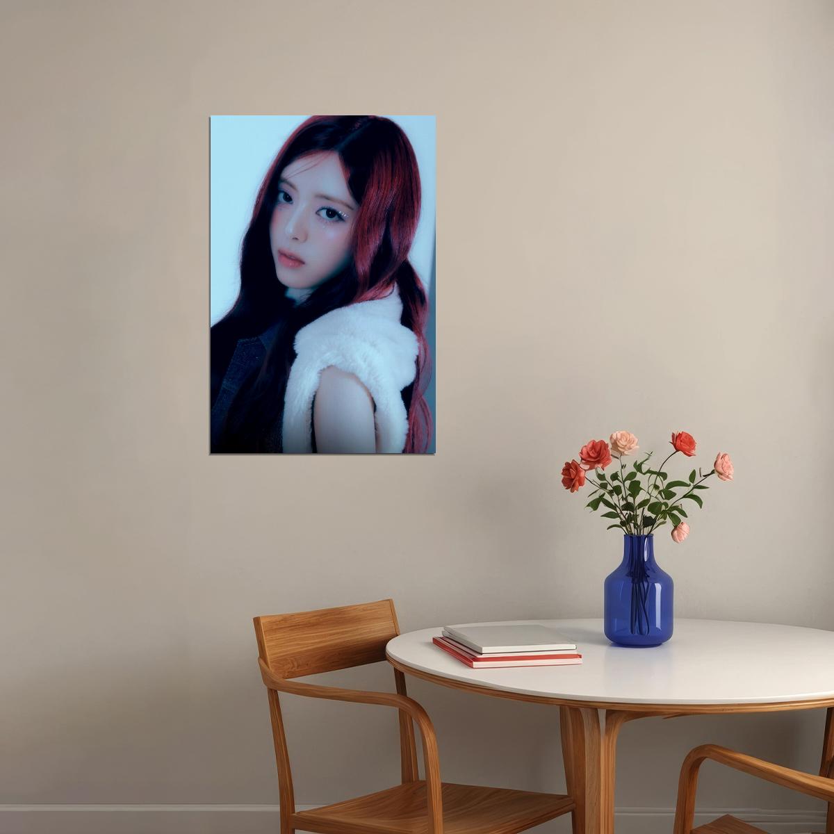 ITZY Yuna Mr. Vampire Concept Photo K-pop Music Poster Dark Glamour Aesthetic  Mysterious Female Korean Idol Fashion Print Trendy Girl Group Wall Art - xonomax