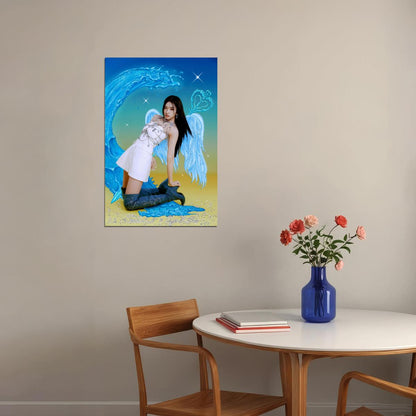 IVE An Yujin LOVE DIVE Album Concept Photo K-pop Music Poster Fairycore Aesthetic  Whimsical Female Korean Idol Fashion Print Trendy Girl Group Wall Art