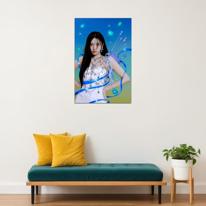 IVE An Yujin LOVE DIVE Album Concept Photo K-pop Music Poster Y2K McBling Aesthetic  Coquette Female Korean Idol Fashion Print Trendy Girl Group Wall Art