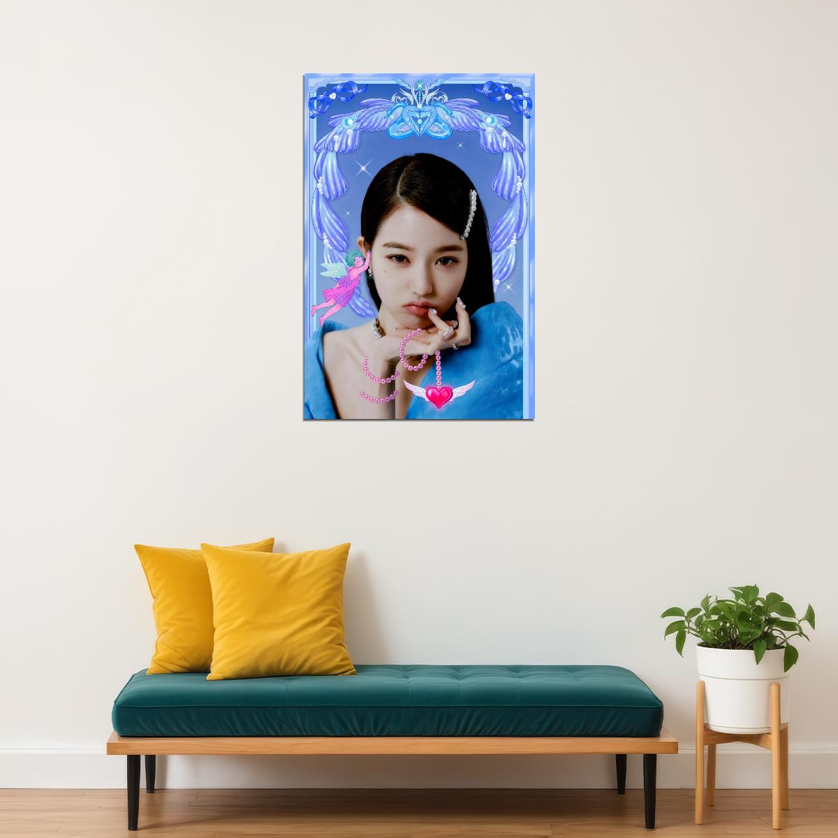 IVE Jang Wonyoung LOVE DIVE Album Concept Photo K-pop Music Poster Celestial Aesthetic  Female Korean Idol Fairycore Fashion Print Trendy Girl Group Wall Art - xonomax