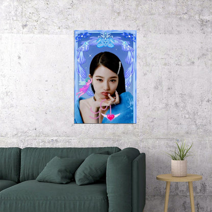 IVE Jang Wonyoung LOVE DIVE Album Concept Photo K-pop Music Poster Celestial Aesthetic  Female Korean Idol Fairycore Fashion Print Trendy Girl Group Wall Art - xonomax