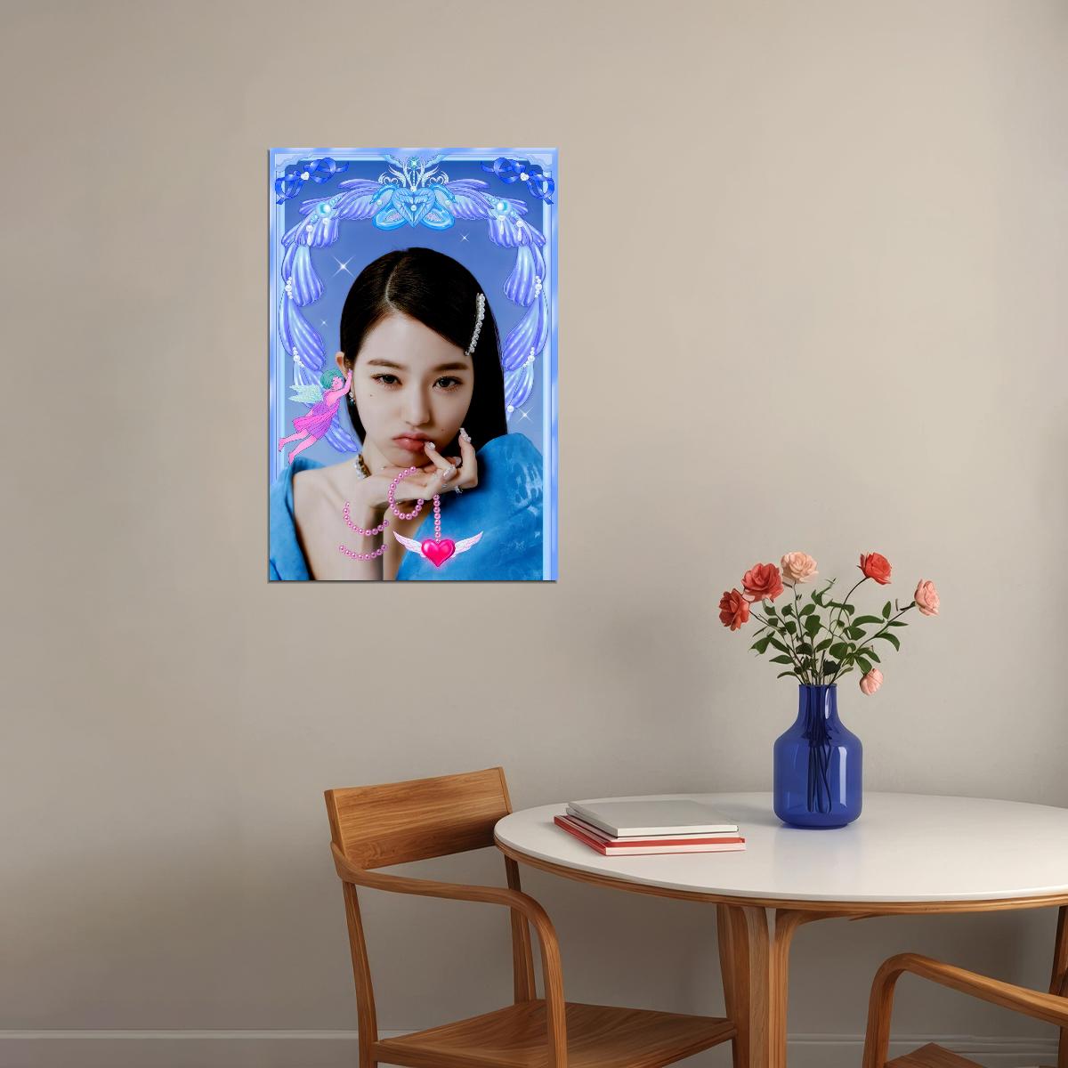 IVE Jang Wonyoung LOVE DIVE Album Concept Photo K-pop Music Poster Celestial Aesthetic  Female Korean Idol Fairycore Fashion Print Trendy Girl Group Wall Art - xonomax