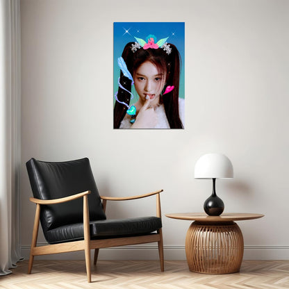 IVE Leeseo LOVE DIVE Album Concept Photo K-pop Music Poster Y2K Dreamy Aesthetic Coquette  Female Korean Idol Fashion Print Trendy Girl Group Wall Art - xonomax