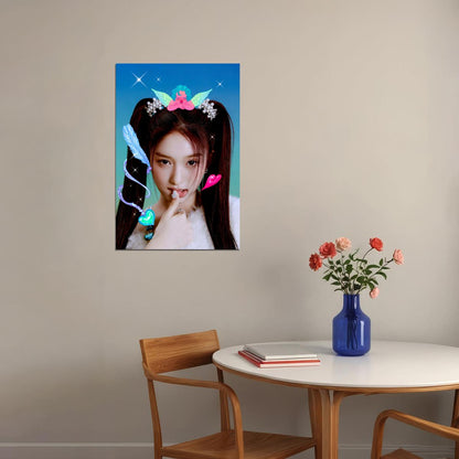 IVE Leeseo LOVE DIVE Album Concept Photo K-pop Music Poster Y2K Dreamy Aesthetic Coquette  Female Korean Idol Fashion Print Trendy Girl Group Wall Art - xonomax
