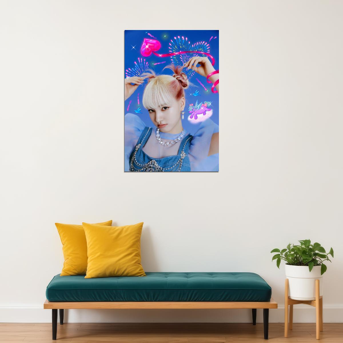IVE Liz LOVE DIVE Album Concept Photo K-pop Music Poster Y2K McBling Aesthetic  Coquette Female Korean Idol Fashion Print Trendy Girl Group Wall Art - xonomax