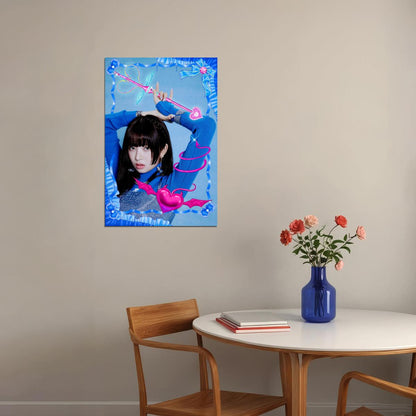 IVE Rei LOVE DIVE Album Concept Photo K-pop Music Poster Blue Dream Aesthetic  Dreamy Female Korean Idol Fashion Print Trendy Girl Group Wall Art - xonomax