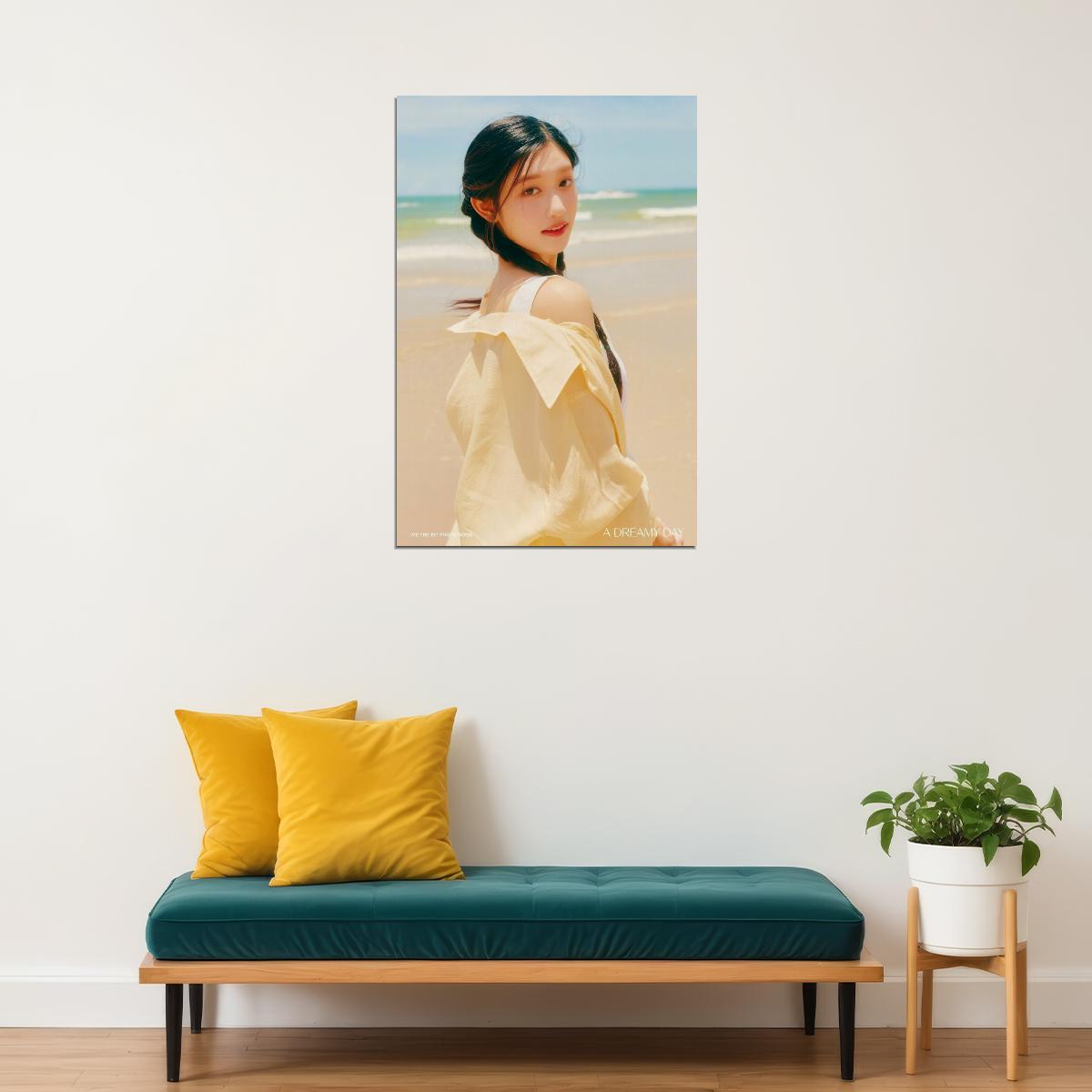 IVE LEESEO Photo Book Dreamy Day Concept K-pop Music Poster Summer Aesthetic Beach  Female Korean Idol Fashion Print Trendy Girl Group Wall Art - xonomax