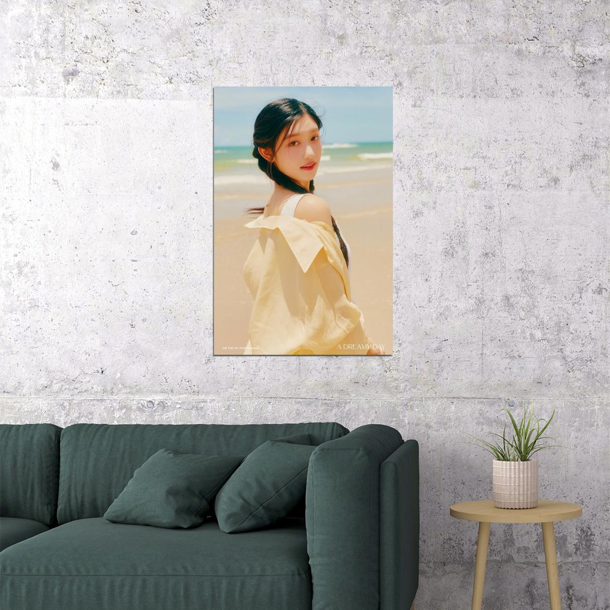 IVE LEESEO Photo Book Dreamy Day Concept K-pop Music Poster Summer Aesthetic Beach  Female Korean Idol Fashion Print Trendy Girl Group Wall Art - xonomax