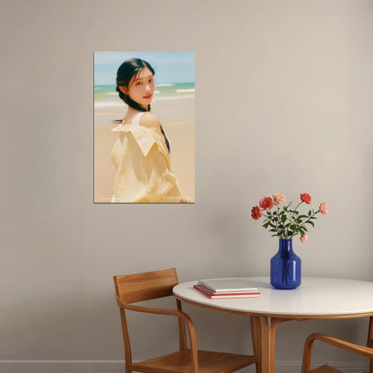 IVE LEESEO Photo Book Dreamy Day Concept K-pop Music Poster Summer Aesthetic Beach  Female Korean Idol Fashion Print Trendy Girl Group Wall Art - xonomax