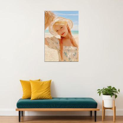 IVE REI Photo Book Dreamy Day Concept K-pop Music Poster Summer Aesthetic Beach  Female Korean Idol Fashion Print Trendy Girl Group Wall Art - xonomax