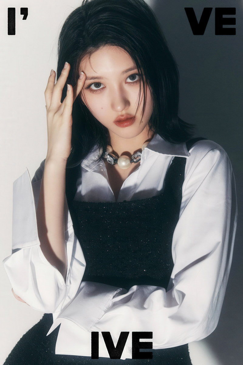 IVE Gaeul I've IVE Album Concept Photo K-pop Music Poster Girl Crush Aesthetic Monochrome  Female Korean Idol Fashion Print Trendy Girl Group Wall Art - xonomax